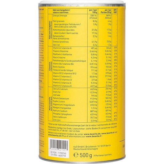 بيفيتا بديل الوجبة شوكولاتة 500 جرام - BEAVITA SHAKE Vitalkost Meal Replacement 500 gm Chocolate - GermanVit - Saudi arabia