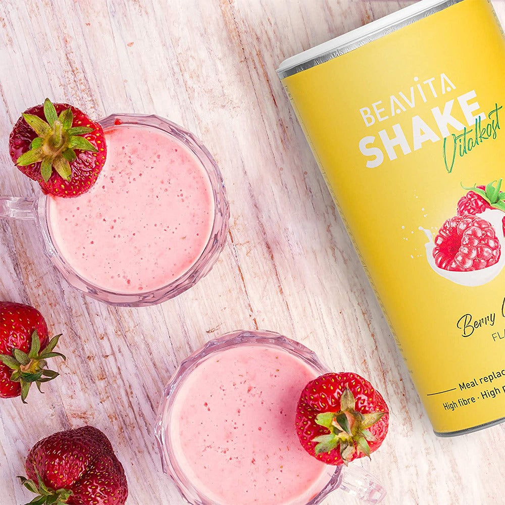 بيفيتا بديل الوجبة زبادي وتوت 572 جرام - BEAVITA SHAKE Vitalkost Meal Replacement 572 gm Berry Yoghurt - GermanVit - Saudi arabia