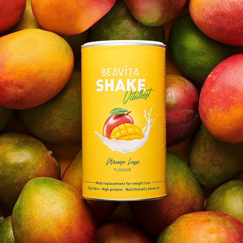 بيفيتا بديل الوجبة مانجو 572 جرام - BEAVITA SHAKE Vitalkost Meal Replacement 572 gm Mango Lassi - GermanVit - Saudi arabia