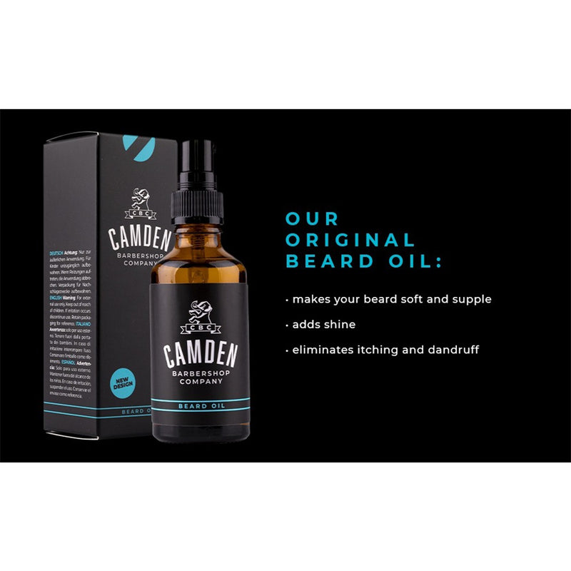 حميل الصورة في عارض المعرض ، كامدين زيت العناية باللحية 50 مل - CAMDEN Barbershop Company BEARD OIL 50 ml - GermanVit - Saudi arabia

