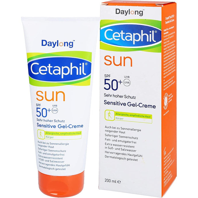 سيتافيل واقي شمس جيل للبشرة الحساسة 200 مل - Daylong Cetaphil Sun SPF50+ Sensitive Gel-Creme 200 ml - GermanVit - Saudi arabia
