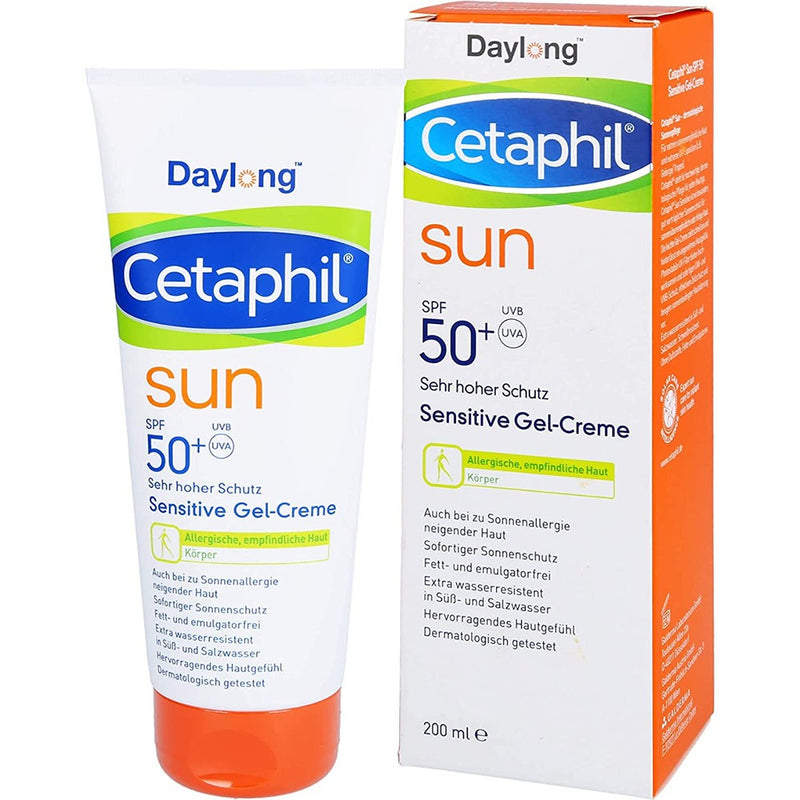 حميل الصورة في عارض المعرض ، سيتافيل واقي شمس جيل للبشرة الحساسة 200 مل - Daylong Cetaphil Sun SPF50+ Sensitive Gel-Creme 200 ml - GermanVit - Saudi arabia
