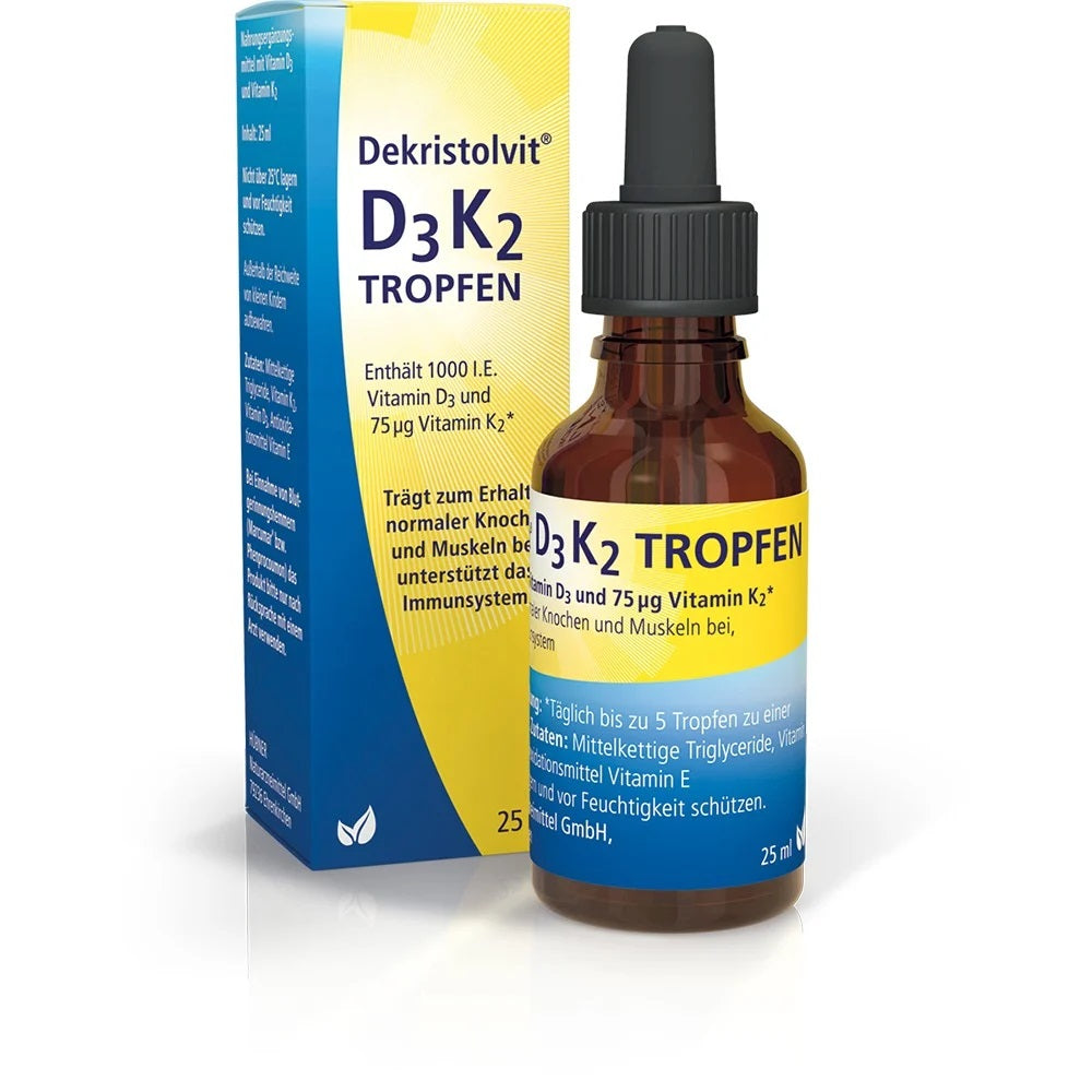 فيتامين ك2+د3 نقاط شرب 25 مل - Dekristolvit D₃K₂ drops 25 ml - GermanVit - Saudi arabia