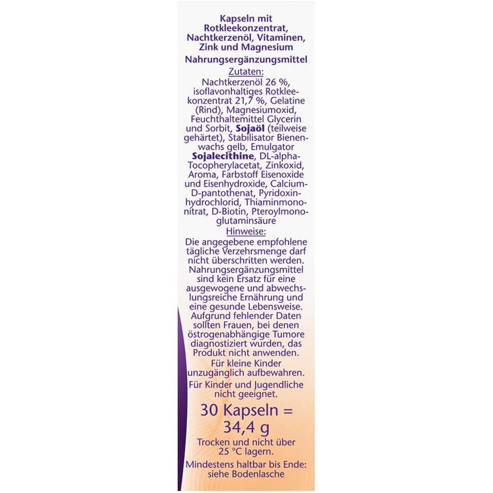 دوبل هيرز برايم روز بلس 30 كبسولة - Doppelherz aktiv Meno Red Clover + Evening Primrose Oil + Biotin 30 Caps - GermanVit - Saudi arabia