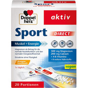 دوبل هيرز سبورت دايركت حبيبات للرياضيين 20 كيس - Doppelherz aktiv Sport DIRECT 20 Sachets - GermanVit - Saudi arabia