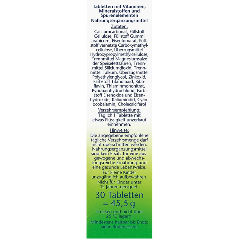 حميل الصورة في عارض المعرض ، دوبل هيرز فيتامينات ومعادن للنباتيين 30 قرص - Doppelherz aktiv Vegan Vitamins + Minerals 30 Tabs - GermanVit - Saudi arabia
