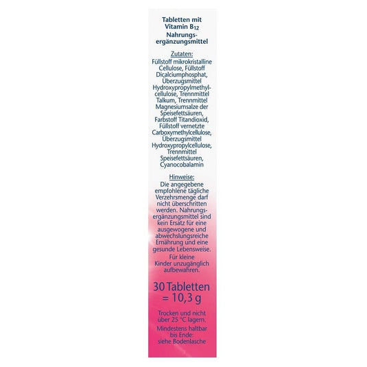 دوبل هيرز فيتامين ب₁₂ 250 ميكج 90 قرص - Doppelherz aktiv Vitamin B₁₂ 250 μg 90 Tabs - GermanVit - Saudi arabia