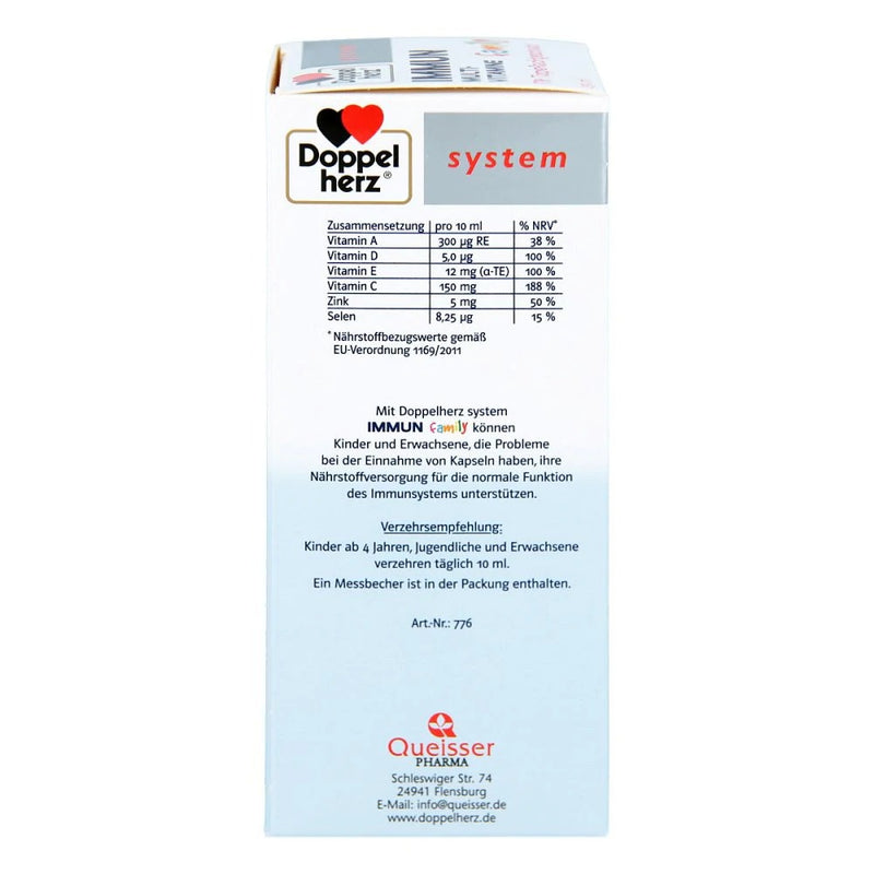 Load image into Gallery viewer, دوبل هيرز شراب المناعة للعائلة 250 مل - Doppelherz system IMMUN Multivitamin Family Drink 250 ml - GermanVit - Saudi arabia
