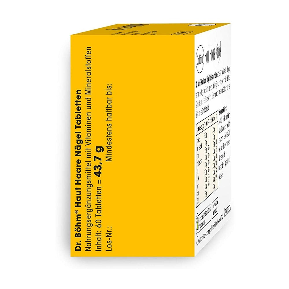 د.بوم أقراص البشرة والشعر والأظافر 60 قرص - Dr. Böhm Skin Hair Nails 60 Tabs - GermanVit - Saudi arabia