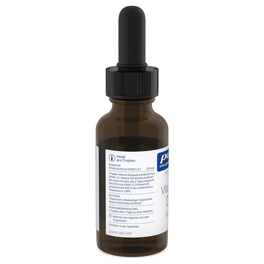 فيتامين د3 سائل 22.5 مل - Pure Encapsulations Vitamin D₃ Liquid 22.5 ml - GermanVit - Saudi arabia