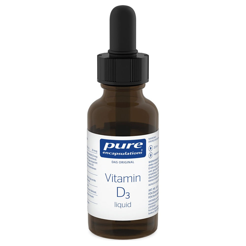 فيتامين د3 سائل 22.5 مل - Pure Encapsulations Vitamin D₃ Liquid 22.5 ml - GermanVit - Saudi arabia