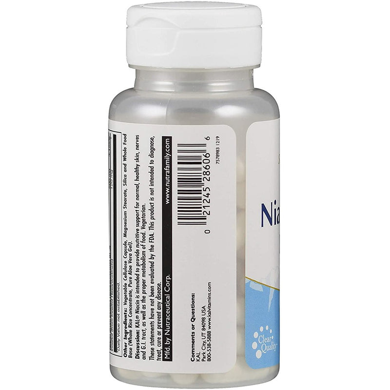 حميل الصورة في عارض المعرض ، فيتامين ب3 نياسين 500 ملج 60 كبسولة - KAL Niacin 500 mg Flush-free 60 Veg Caps - GermanVit - Saudi arabia
