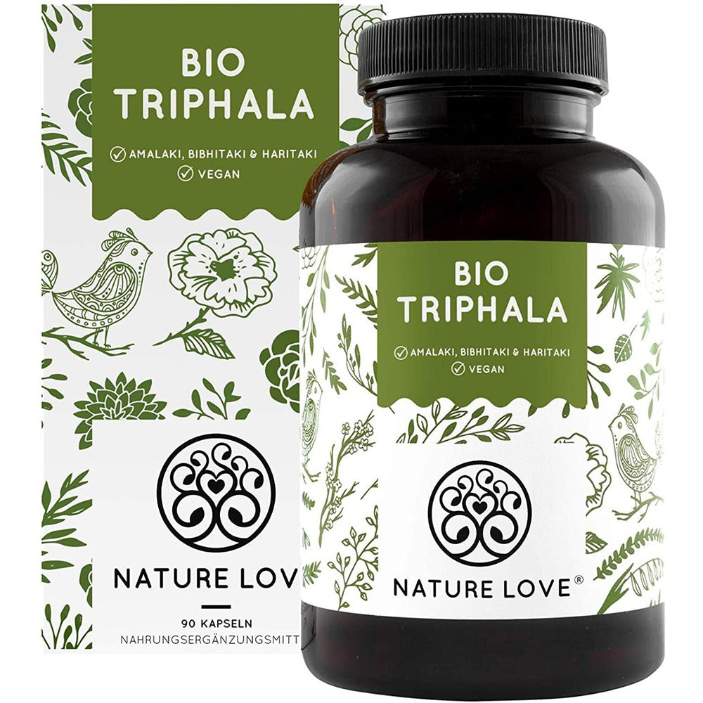 التريفالا العضوية 500 ملج 180 كبسولة - NATURE LOVE Bio Organic TRIPHALA 500 mg 180 Caps - GermanVit - Saudi arabia