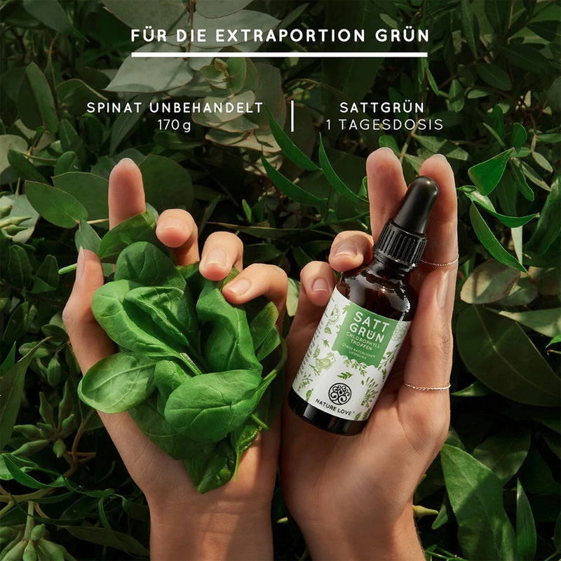 حميل الصورة في عارض المعرض ، كلوروفيل سائل نقاط مركزة 50 مل - NATURE LOVE Chlorophyll Liquid Drops 50 ml - GermanVit - Saudi arabia
