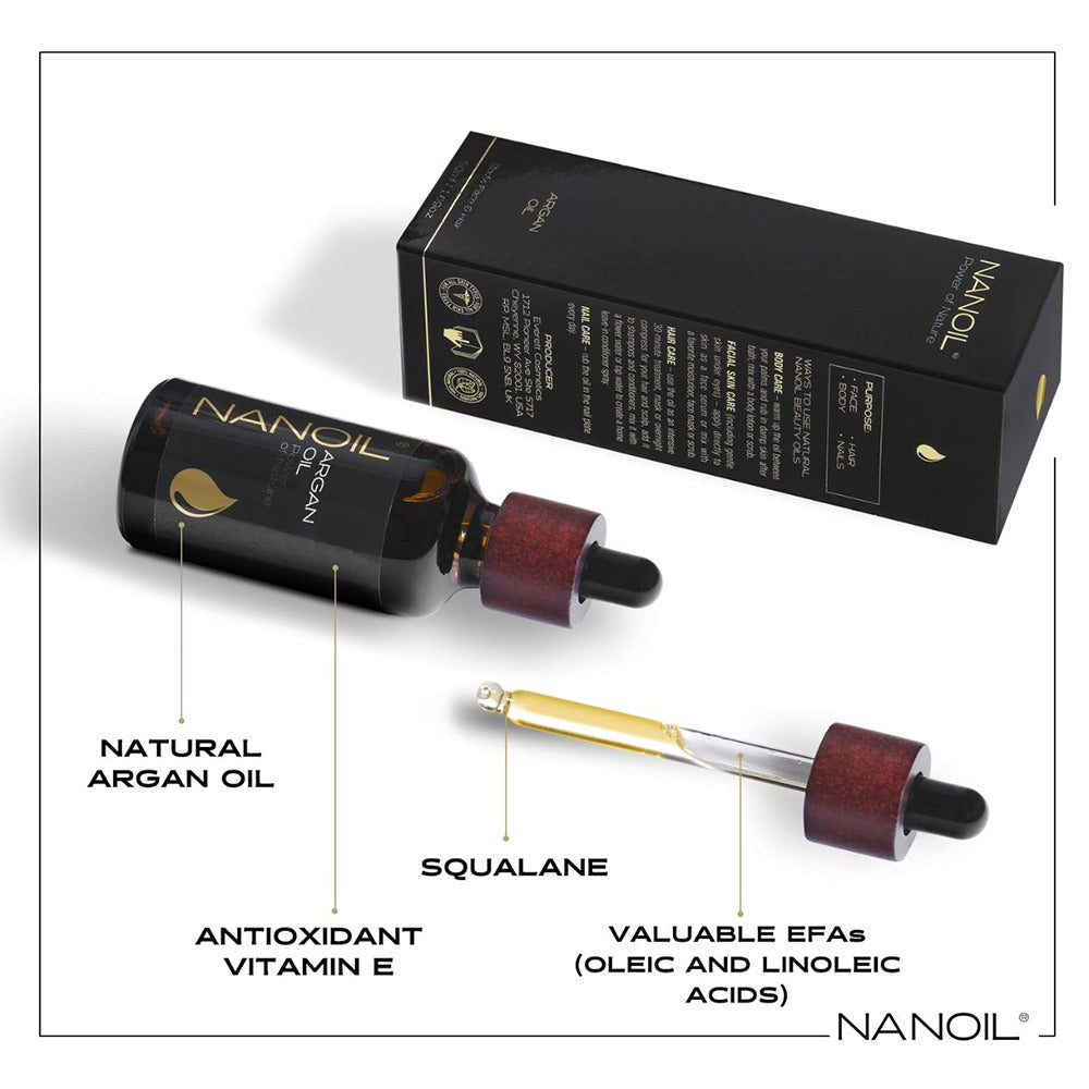 زيت الأرجان الخام العضوي 50 مل - NANOIL Argan Oil 50 ml - GermanVit - Saudi arabia