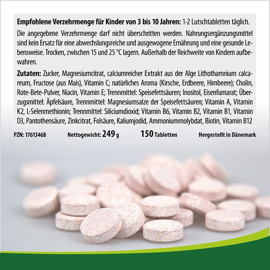 أومنيفيجان فيتامينات للأطفال 150 قرص استحلاب - OmniVegan Mini Multivitamins For Children 150 Lozenges - GermanVit - Saudi arabia