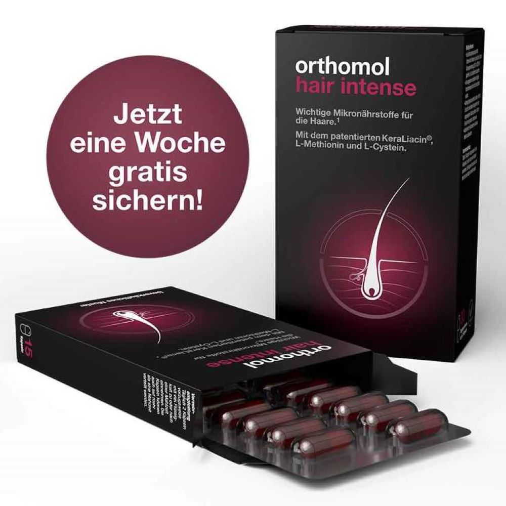 أورثومول كبسولات التغذية المكثفة للشعر - Orthomol Hair Intense Capsules - GermanVit - Saudi arabia