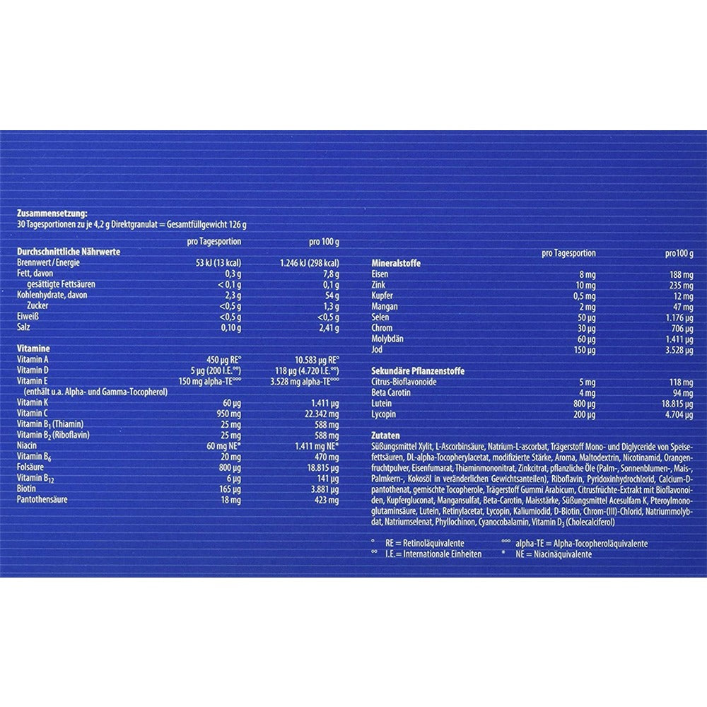 أورثومول اميون حبيبات 30 كيس - Orthomol Immun Granules 30 Sachets - GermanVit - Saudi arabia