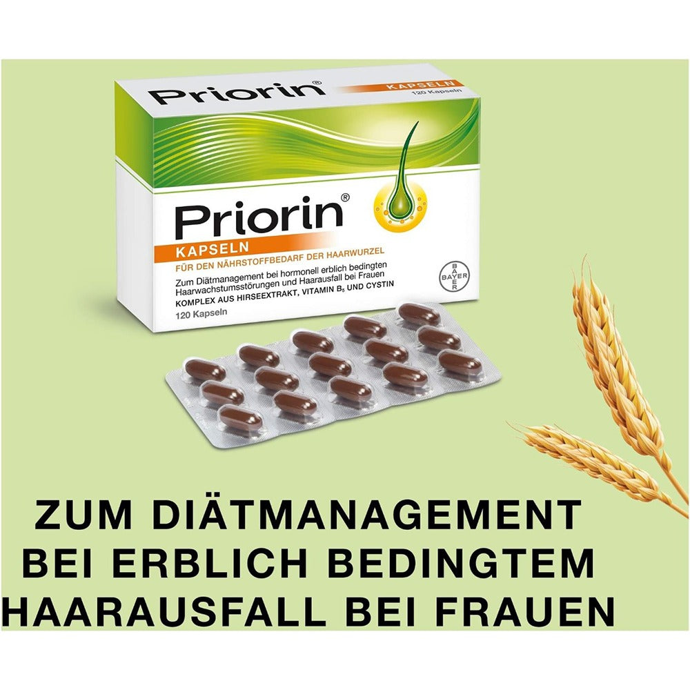 كبسولات برايورين للشعر 120 كبسولة - Priorin Hair 120 Caps - GermanVit - Saudi arabia