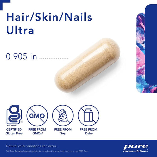بيور سكن هير نيلز 60 كبسولة - Pure Encapsulations Skin-Hair-Nails 60 Caps - GermanVit - Saudi arabia