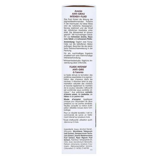 راوش سائل أرونيا المكثف لعلاج الشيب 30 مل - RAUSCH Aronia ANTI-GRAU INTENSIV-FLUID 30 ml - GermanVit - Saudi arabia