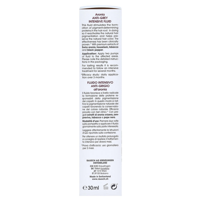 حميل الصورة في عارض المعرض ، راوش سائل أرونيا المكثف لعلاج الشيب 30 مل - RAUSCH Aronia ANTI-GRAU INTENSIV-FLUID 30 ml - GermanVit - Saudi arabia
