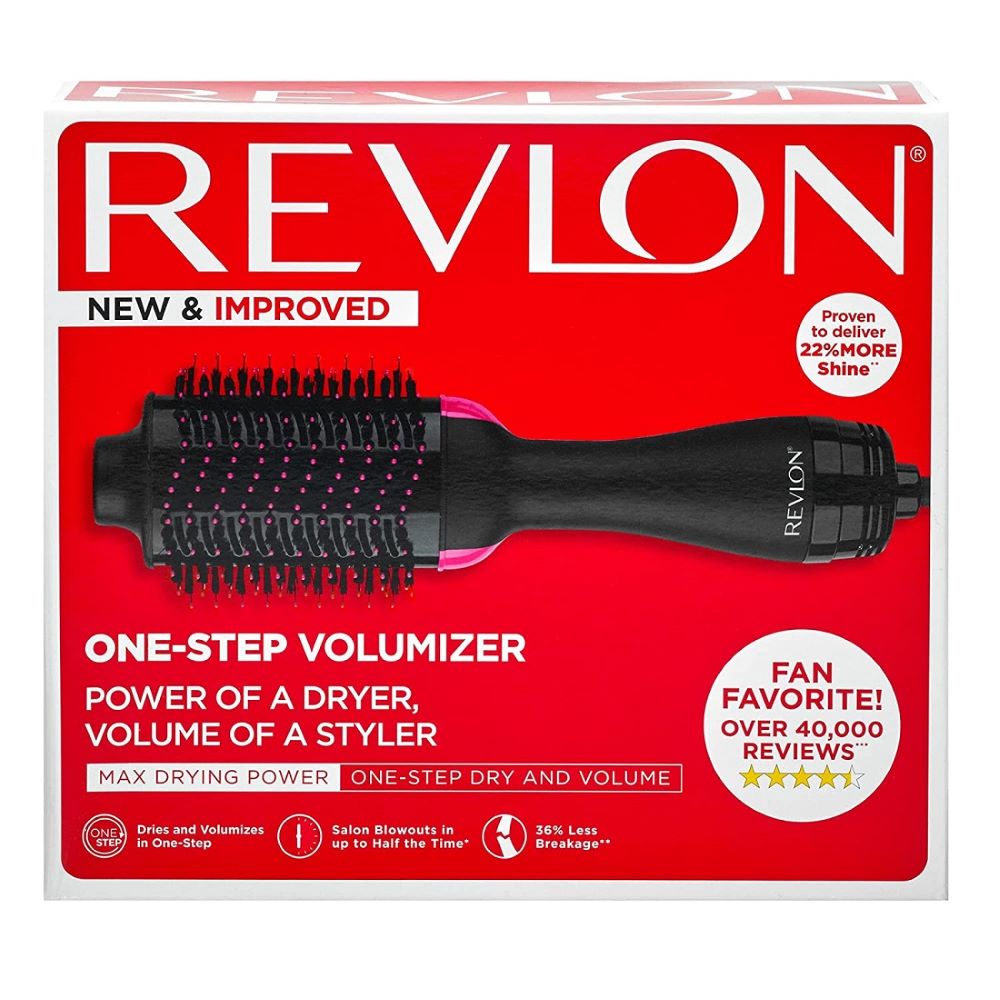 فرشاة ريفلون لتكثيف الشعر بالهواء الساخن (لون أسود) - REVLON One-Step Volumizer Original Hot Air Brush (Black) - GermanVit - Saudi arabia