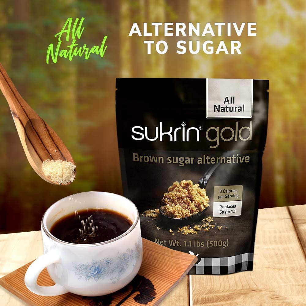 سكرين محلِّي بديل السكر بودرة 500 جم - Sukrin gold powder 500 gm - GermanVit - Saudi arabia