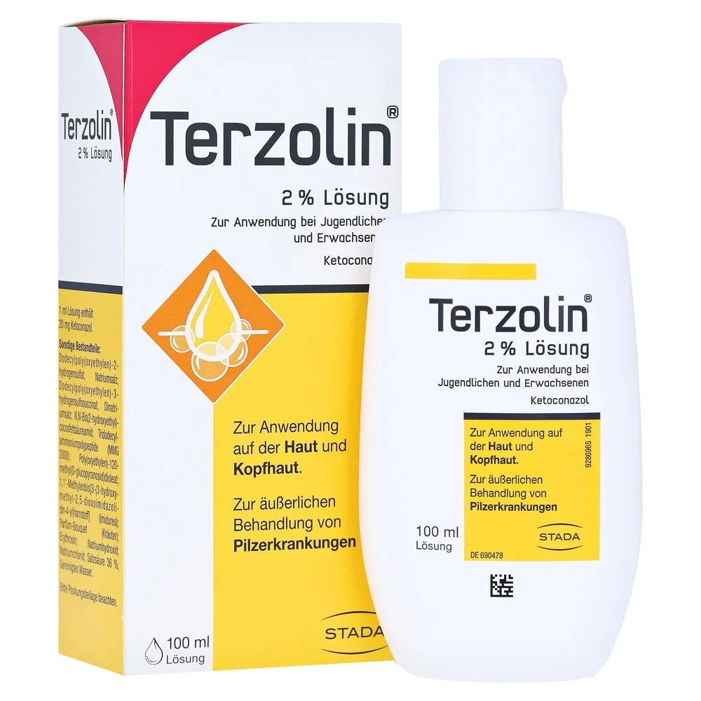تيرازولين 2% سائل لعلاج القشرة 100 مل - TERZOLIN 2% solution 100 ml - GermanVit - Saudi arabia