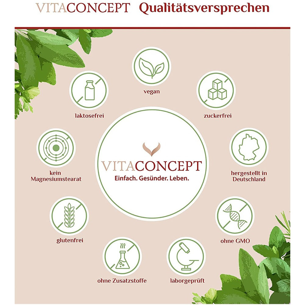 مستخلص عشبة سانت جون 5000 ملج 120 كبسولة - VITACONCEPT St. John's Wort 5000 mg 120 Caps - GermanVit - Saudi arabia