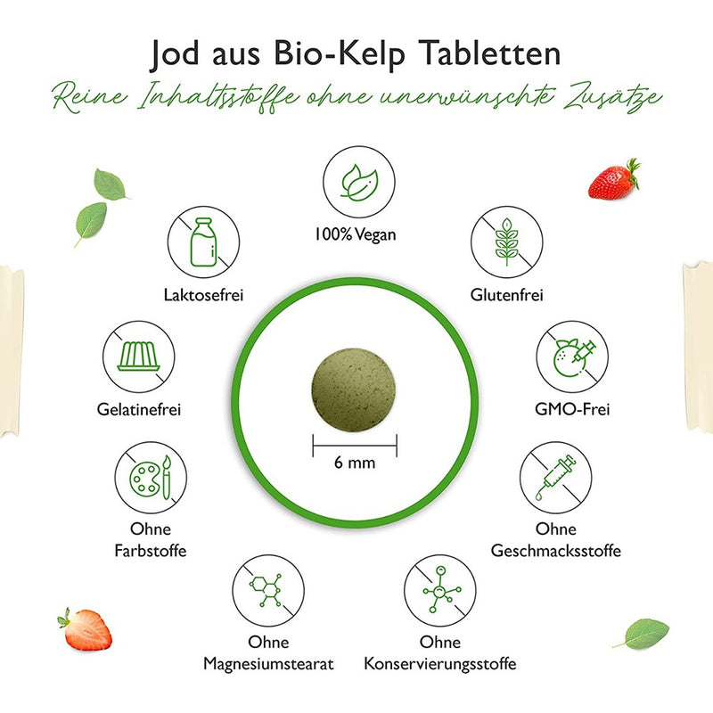 حميل الصورة في عارض المعرض ، أقراص اليود الطبيعي 200 ميكج 365 قرص نباتي - ‎Vit4ever Natural IODINE from Organic Kelp 200 μg 365 Vegan Tabs - GermanVit - Saudi arabia
