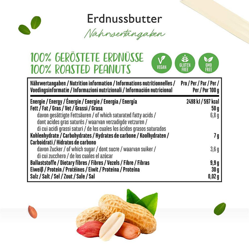 حميل الصورة في عارض المعرض ، زبدة الفول السوداني الخام 1000 جرام - Vit4ever Pure Peanut Butter 1000 gm
