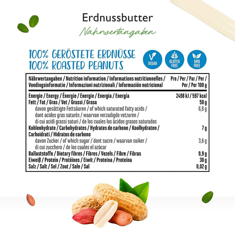 حميل الصورة في عارض المعرض ، زبدة الفول السوداني الخام 1000 جرام - Vit4ever Pure Peanut Butter 1000 gm
