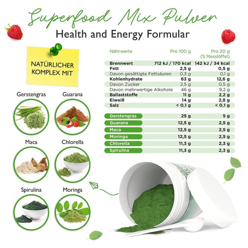 حميل الصورة في عارض المعرض ، سوبر فوود ميكس بودرة 420 جرام - Vit4ever SUPERFOOD MIX Powder 420 gm
