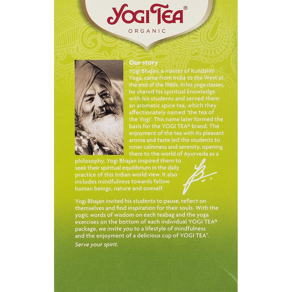 شاي ماتشا الأخضر مع الليمون 17 كيس - YOGI TEA Green Tea Matcha Lemon 17 Filter Bags - GermanVit - Saudi arabia