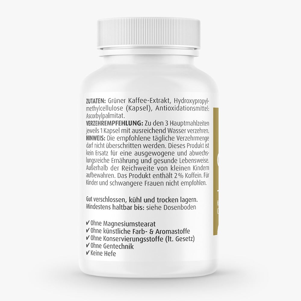 خلاصة القهوة الخضراء 450 ملج 90 كبسولة - ZeinPharma Green Coffee Extract 450 mg 90 Caps - GermanVit - Saudi arabia