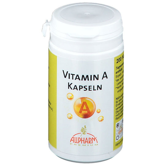 فيتامين أ 2500 وحدة دولية 100 كبسولة - ALLPHARM Vitamin A 2500 I.E 100 Caps - GermanVit - Saudi arabia