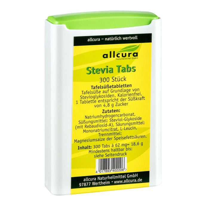 ستيفيا محلي 300 قرص - allcura Stevia Tabs 300 Stick - GermanVit - Saudi arabia