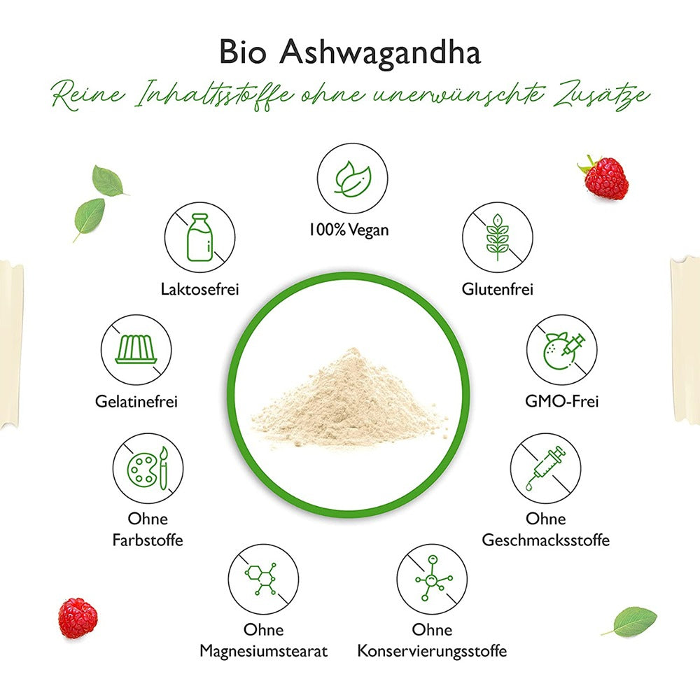 مسحوق الأشواجندا العضوية 600 جرام - Vit4ever Bio Ashwagandha Root Powder 600 gm - GermanVit - Saudi arabia