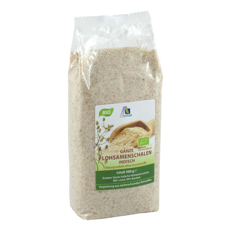 قشور السيليوم الهندية العضوية 500 جرام - Avitale Indian Organic Psyllium Husks 500 gm - GermanVit - Saudi arabia