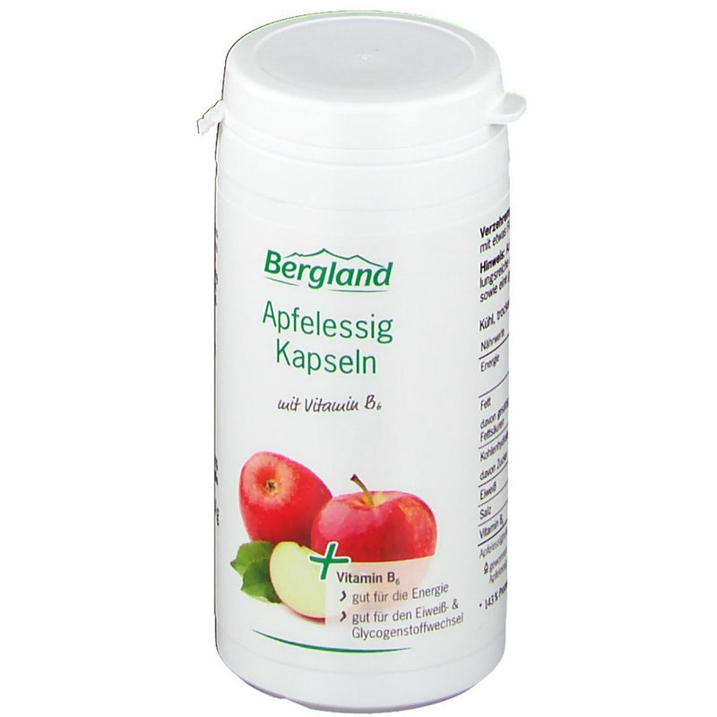 حميل الصورة في عارض المعرض ، خل التفاح الطبيعي 60 كبسولة - Bergland Apple Cider Vinegar 60 Caps - GermanVit - Saudi arabia
