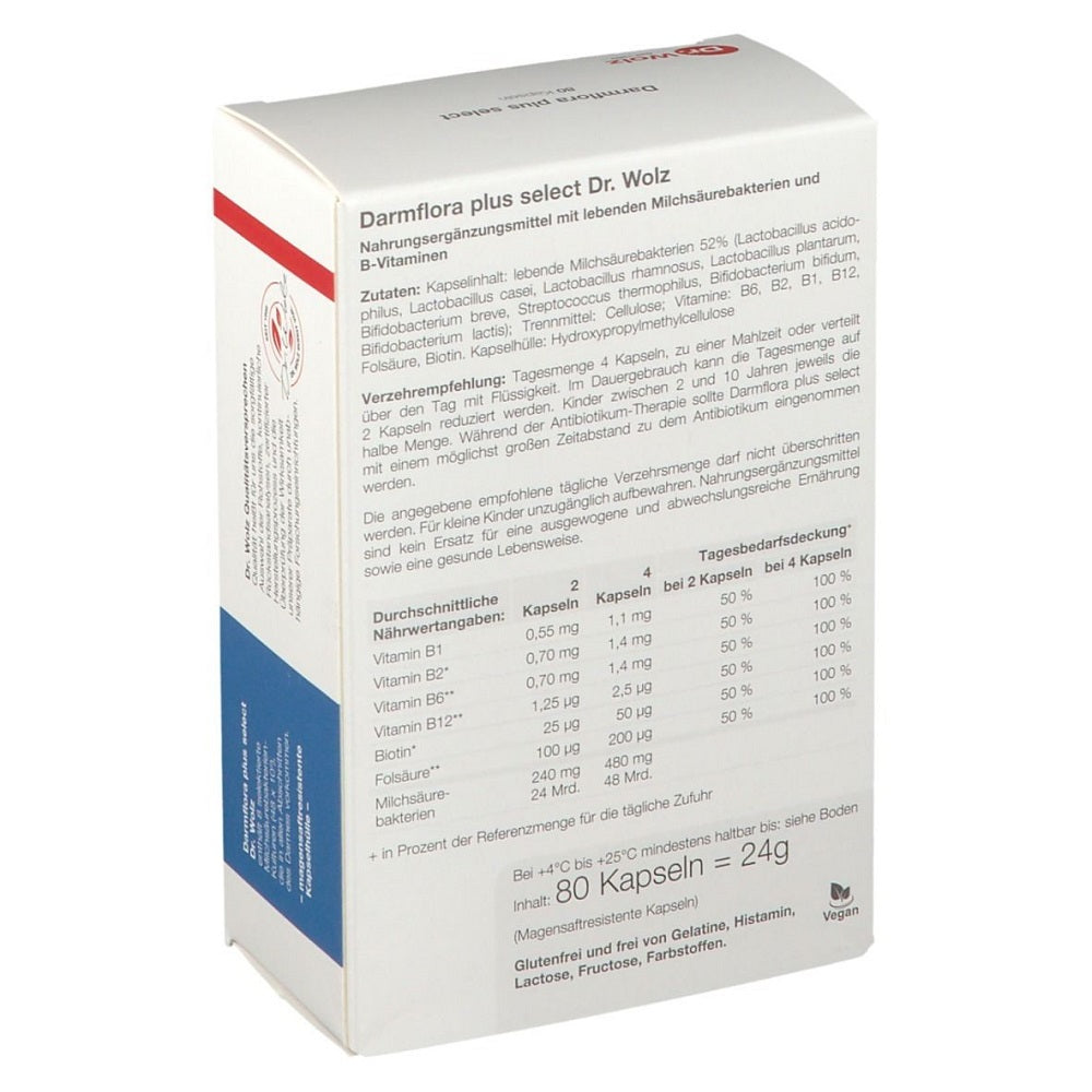 دارمفلورا بلس بروبيوتيك 80 كبسولة - Darmflora Plus Select 80 Caps - GermanVit - Saudi arabia
