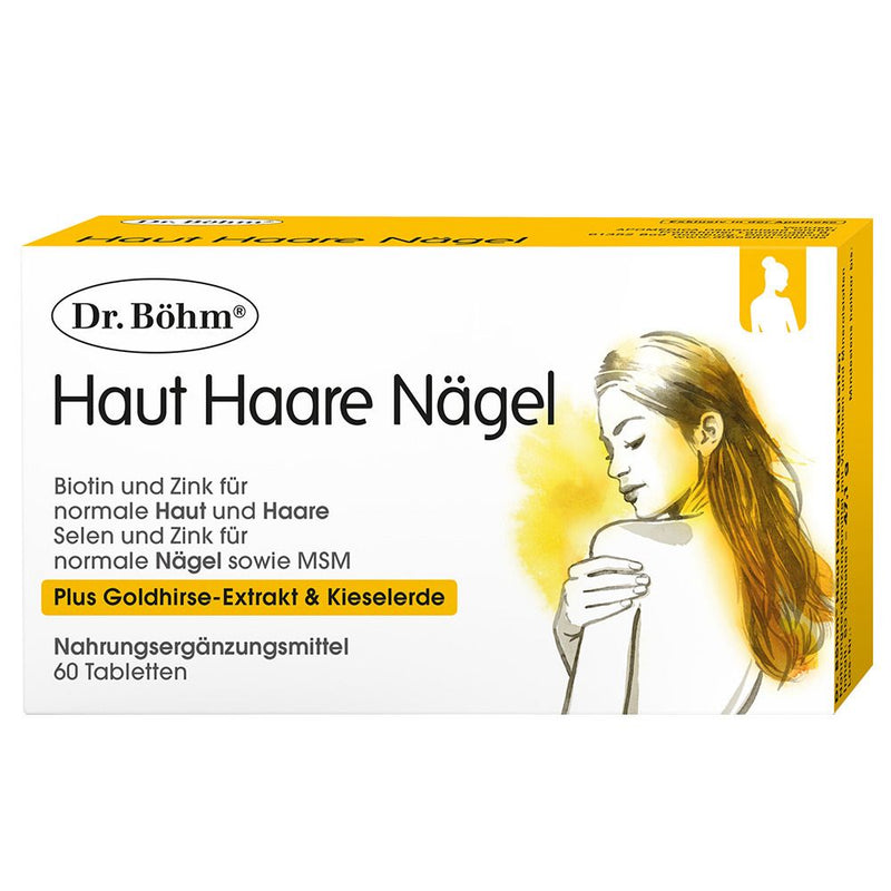 حميل الصورة في عارض المعرض ، د.بوم أقراص البشرة والشعر والأظافر 60 قرص - Dr. Böhm Skin Hair Nails 60 Tabs - GermanVit - Saudi arabia
