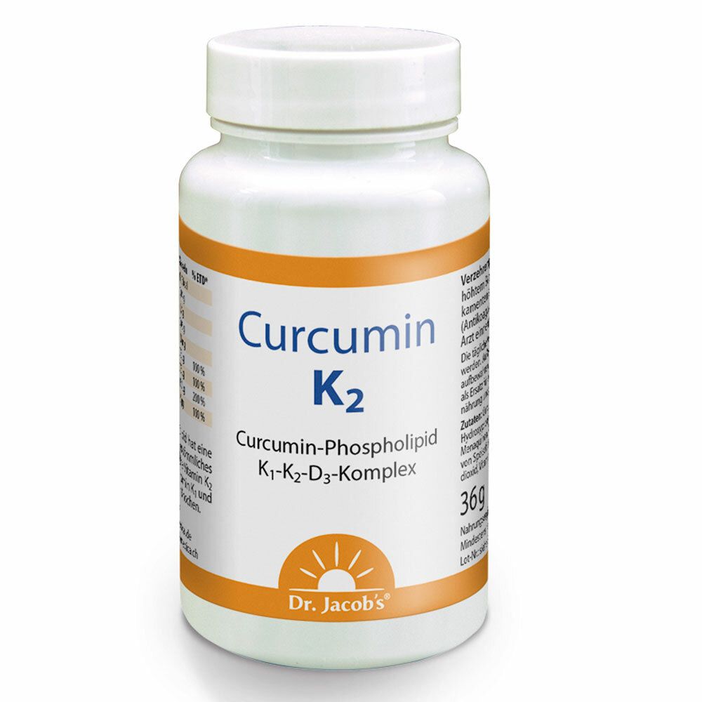 كركمين مع فيتامين ك2 60 كبسولة - Dr. Jacob's Curcumin K2 60 Caps - GermanVit - Saudi arabia