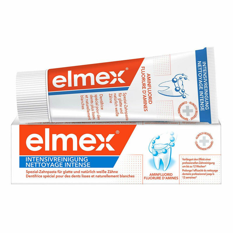 حميل الصورة في عارض المعرض ، اليميكس معجون التنظيف المكثف للأسنان 50 مل - elmex INTENSIVE CLEANING special toothpaste 50 ml - GermanVit - Saudi arabia
