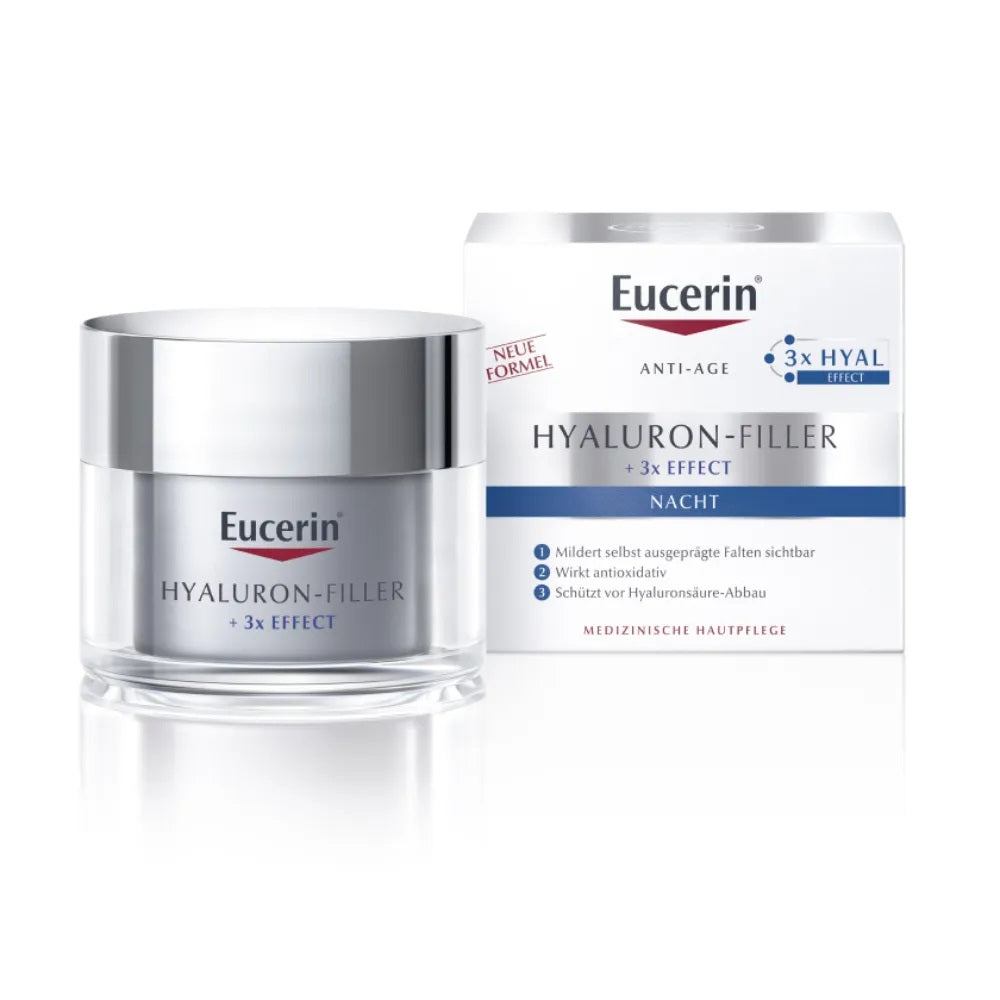 يوسيرين هيالورون فيلر كريم العناية الليلية 50 مل - Eucerin HYALURON-FILLER Night Care Cream 50 ml - GermanVit - Saudi arabia