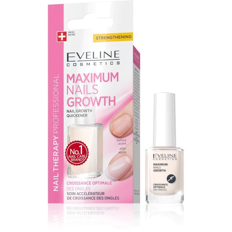 Load image into Gallery viewer, إيفيلين معالج لنمو الأظافر 12 مل - Eveline Cosmetics Maximum Nails Growth 12 ml - GermanVit - Saudi arabia
