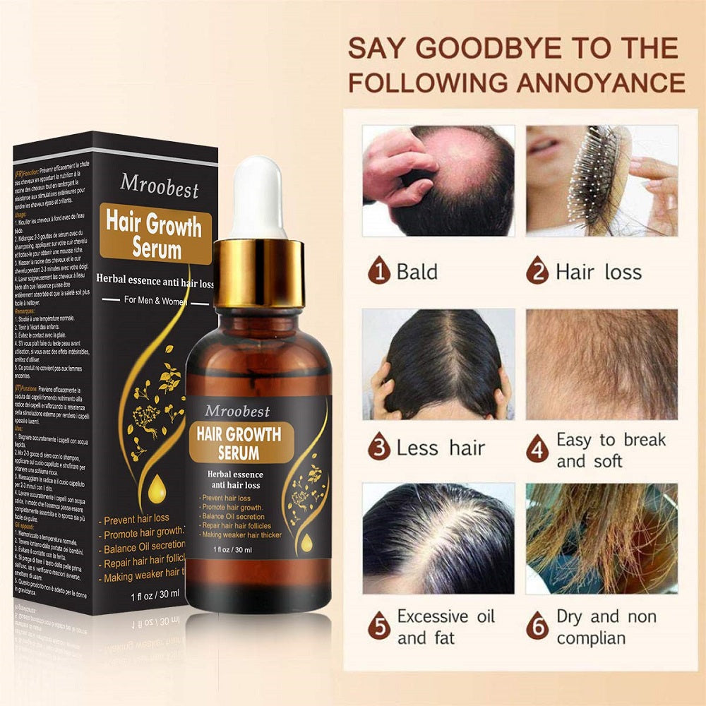 مروبيست سيروم نمو وكثافة الشعر 30 مل - Mroobest Hair Growth Serum 30 ml - GermanVit - Saudi arabia