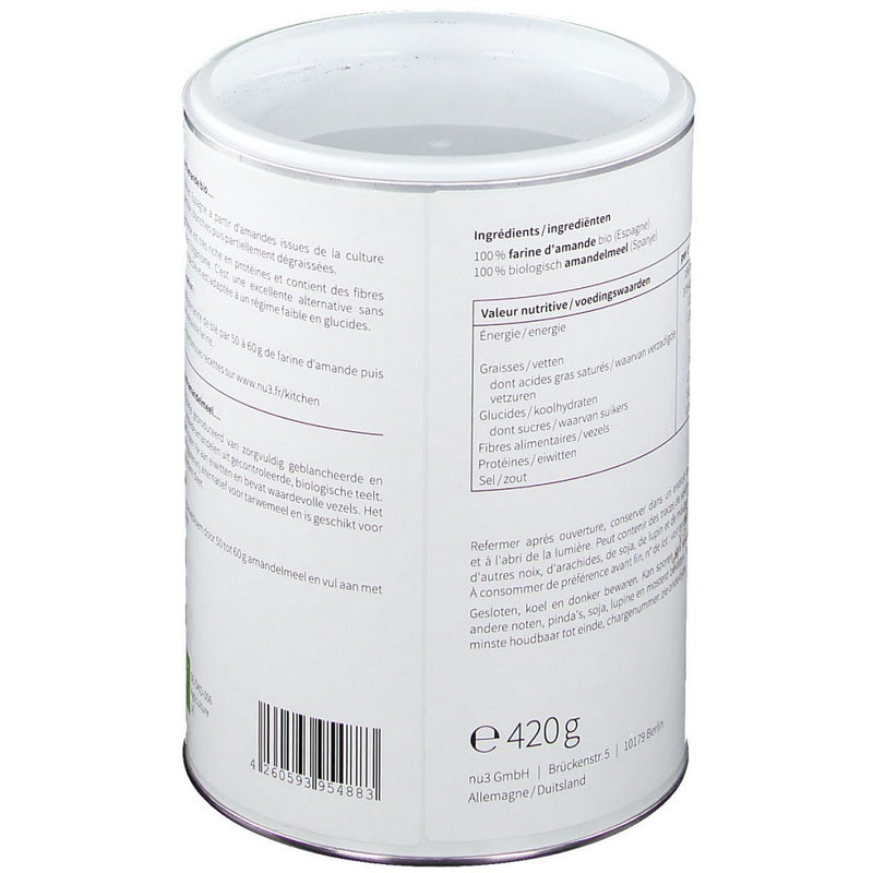 Load image into Gallery viewer, دقيق اللوز العضوي 420 جرام - nu3 Organic Almond Flour 420 gm - GermanVit - Saudi arabia
