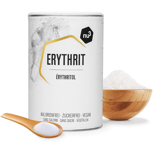 إريثريتول مُحَلِّي طبيعي بديل السكر 750 جرام - nu3 Erythritol, Sugar Substitute 750 gm - GermanVit - Saudi arabia